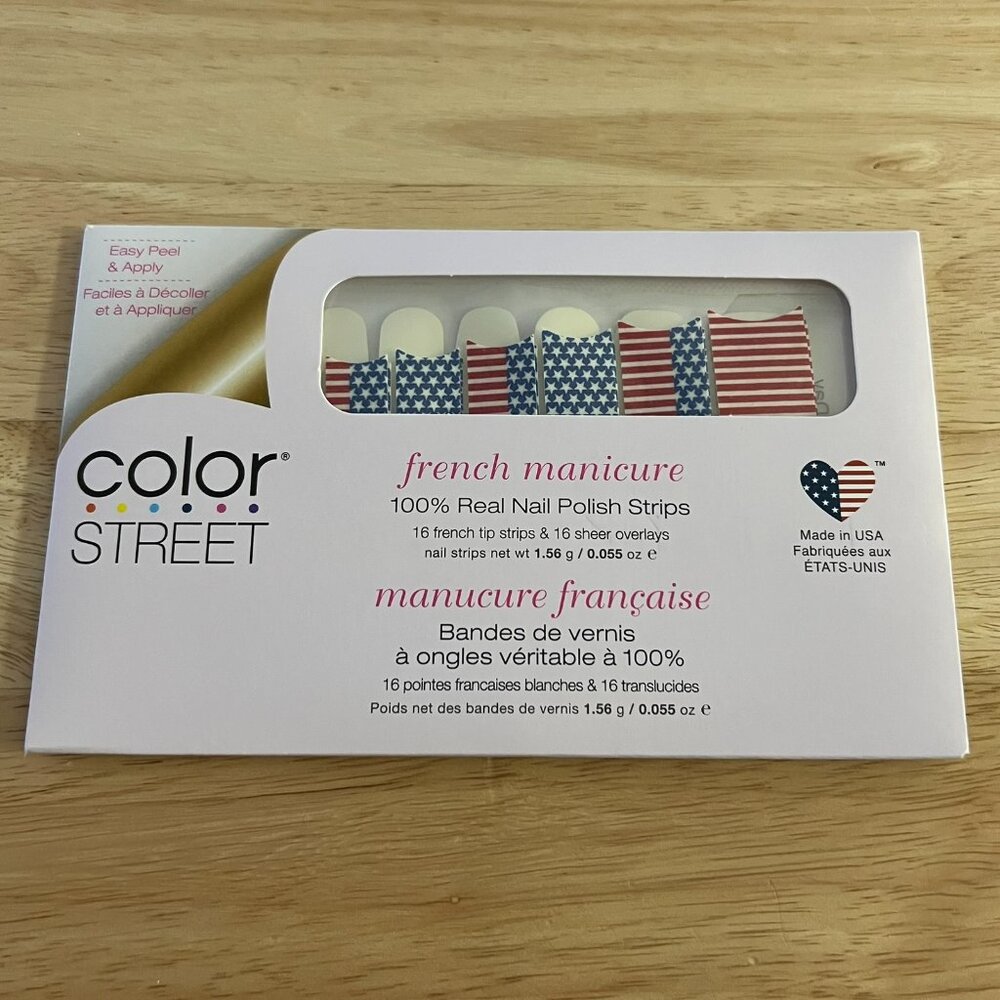 Color Street Red White and Belle French Manicure Nail Strips